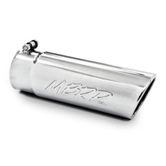 MBRP Exhaust T5112 Tip; 4in. O.D. Angled Rolled End 3? inlet 10in. length; T304