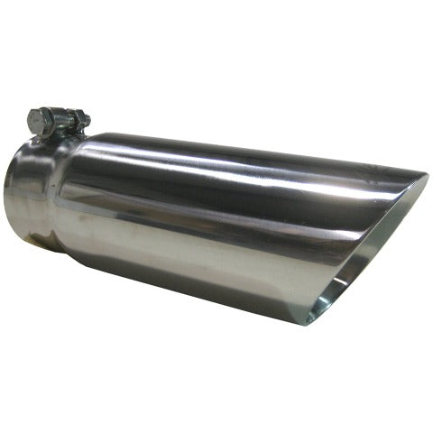 MBRP Exhaust T5114 Tip; 3? O.D. Dual Wall Angled End 3in. inlet 12in. length; T304