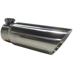 MBRP Exhaust T5114 Tip; 3? O.D. Dual Wall Angled End 3in. inlet 12in. length; T304