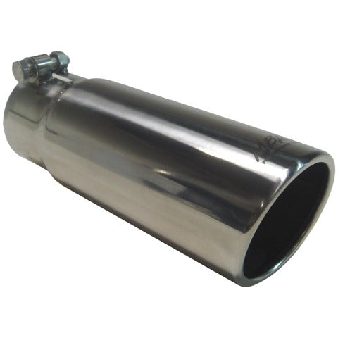 MBRP Exhaust T5115 Tip; 3? O.D. Angled Rolled End 3in. inlet 10in. length; T304