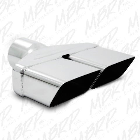 MBRP Exhaust T5118 Tip; 8in.x 2? ID; Rectangle; 2? O.D. inlet; 8? length; T304