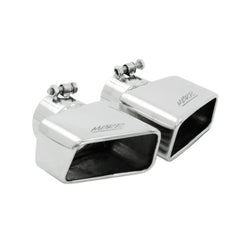 MBRP Exhaust T5119 Tip; 4? x 2? ID; Rectangle; Angled Cut; 3in. O.D. inlet; Driver Side; 7? length;