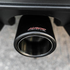 MBRP Exhaust T5123CF Tip; 4in. O.D.; Dual Wall Angled; 2? inlet; 7.7in. length; Carbon Fiber