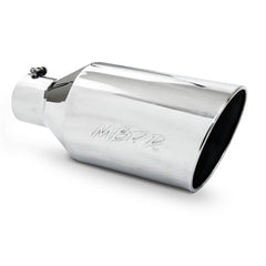 MBRP Exhaust T5128 Tip; 8in. O.D.; Rolled End; 4in. inlet 18in. in length; T304