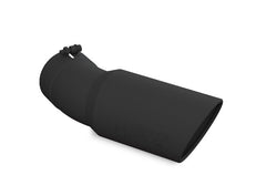 MBRP Exhaust T5154BLK Tip; 6in. O.D.; Angled Rolled End; 5in. inlet; 15 1/2in. in length; 30 degree be