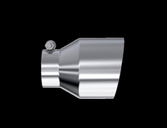 MBRP Exhaust T304 Stainless Steel Tip 3 inch ID 5 inch OD Out 6.5 inch Length Angle Cut Single Wall MBRP T5184