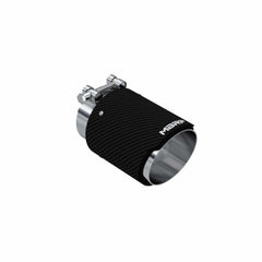 MBRP Exhaust Exhaust Tip 3 Inch ID 4 Inch OD Out 6.13 Inch Length Angle Cut Dual Wall Carbon Fiber and Stainless Steel MBRP T5188CF