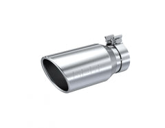 MBRP Exhaust T304 Stainless Steel 4.5" OD 3.2" Inlet ID 10" Length Single Walled Angled Cut Rolled End PN. T5196
