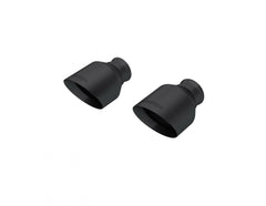 MBRP Exhaust Black-Coated Tips 3" ID 5" OD Out 8" Length Angle Cut Dual Wall sold in pairs PN. T5197BLK