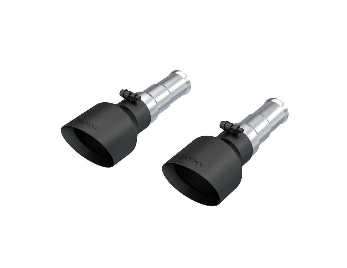 MBRP Exhaust Black-Coated Tips 5" OD Dual Wall Angle Cut Sold in Pairs PN. T5199BLK