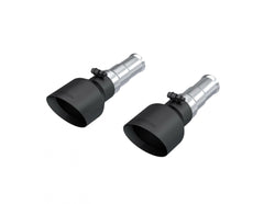 MBRP Exhaust Black-Coated Tips 5" OD Dual Wall Angle Cut Sold in Pairs PN. T5199BLK