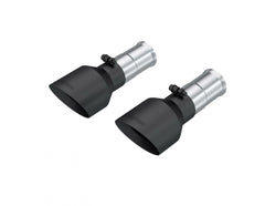 MBRP Exhaust Black-Coated Tips 5" OD Dual Wall Angle Cut Sold in Pairs PN. T5204BLK
