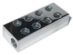 NOS 16750-C-SNOS 1/8 DIST BLK 2 IN-16 OUT