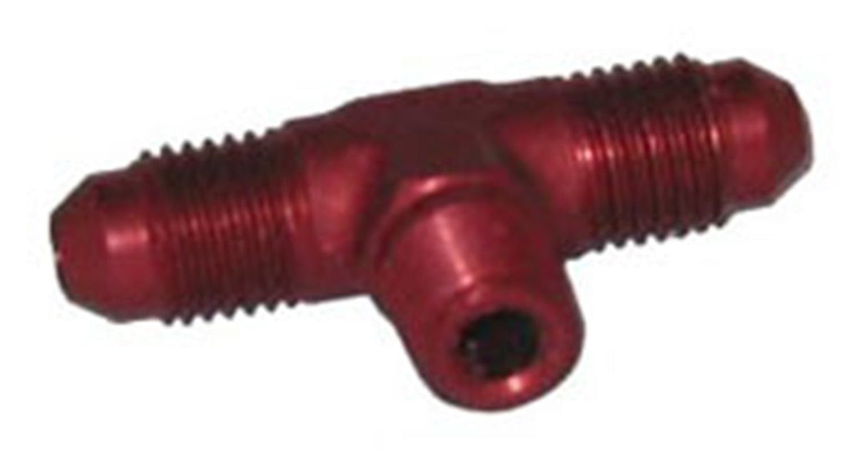 NOS 17261NOS FLARE TEE-4AN X 1/8NPT RED