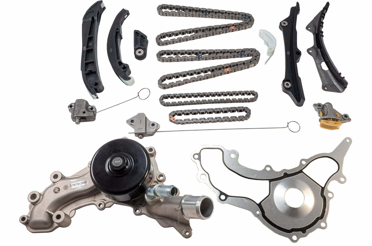 Melling 3-1038SXWP Stock Replacement Engine Timing Chain Kit with Water Pump