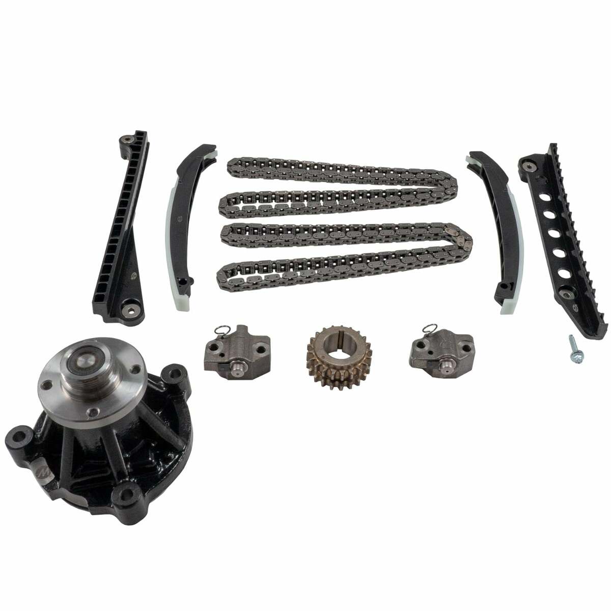 Melling 3-391SCCWP-1 Stock Replacement Engine Timing Chain Kit with Water Pump