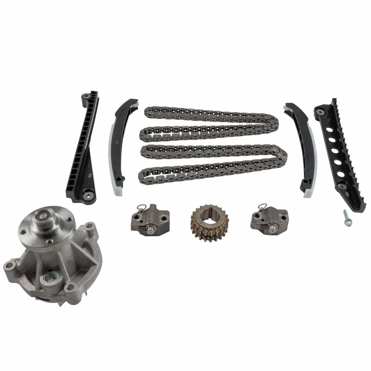 Melling 3-391SCCWP Stock Replacement Engine Timing Chain Kit with Water Pump