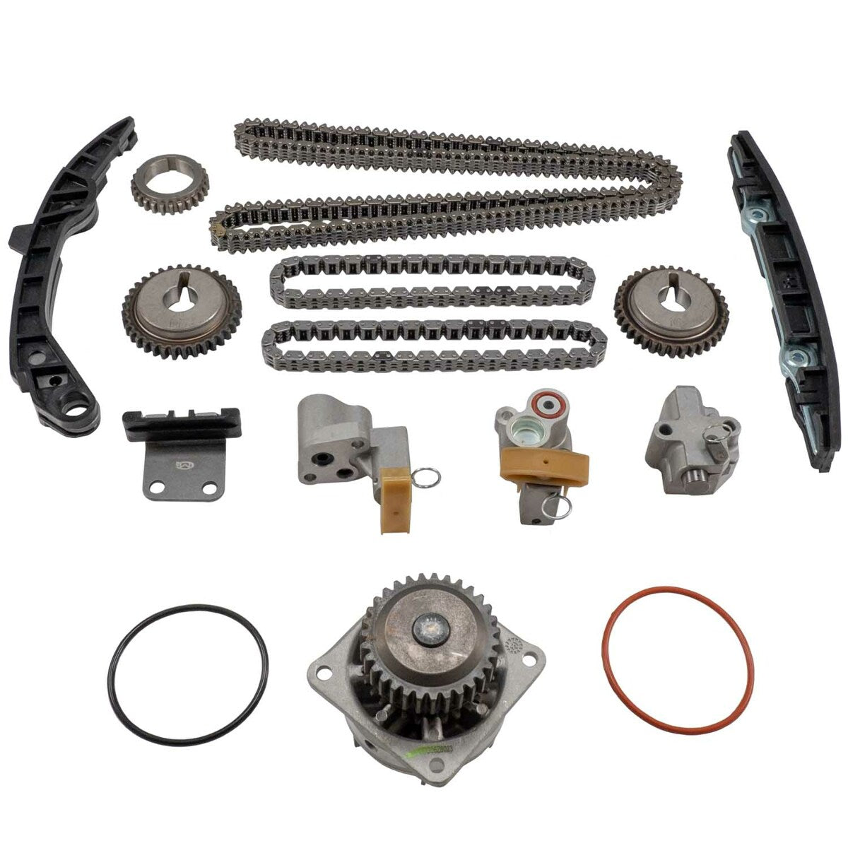 Melling 3-730SAHWP Stock Replacement Engine Timing Chain Kit with Water Pump