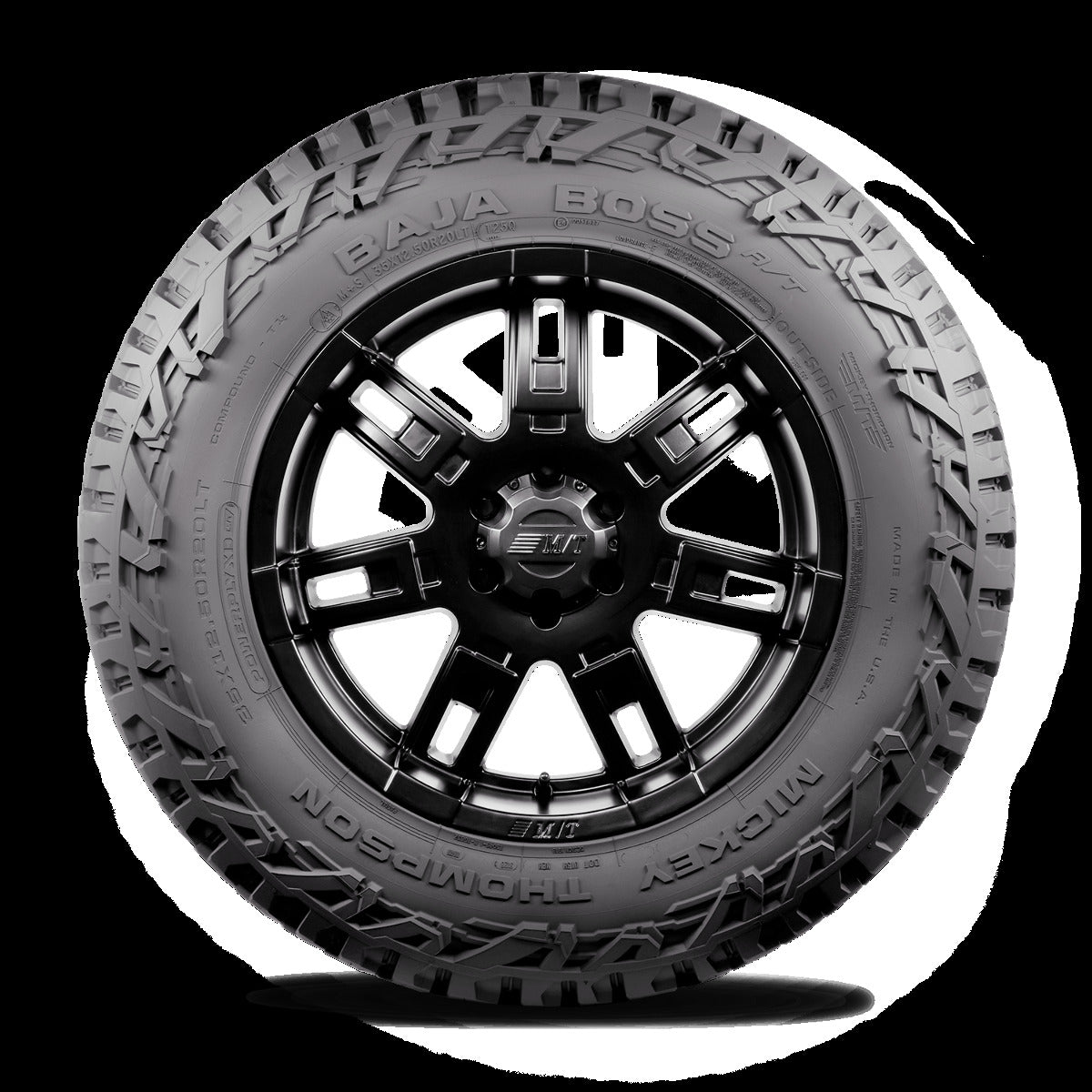 Mickey Thompson Baja Boss A/T 37X12.50R17LT Light Truck Radial Tire 17.0 Inch Black Sidewall  247490