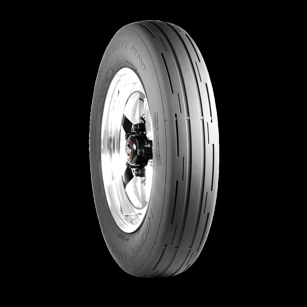 Mickey Thompson ET Street Front 15.0 Inch 26X6.00R15LT Black Sidewall Racing Bias Tire  250738