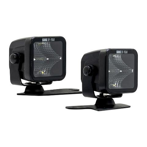 Mishimoto BNLT-BR-21-DT2FU Borne Off-Road Direct-Fit Ford Bronco Ditch Light Set (2) 3X3 Flood Upfit  BNLT-BR-21-DT2FU