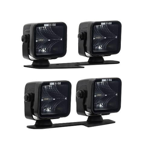 Mishimoto BNLT-BR-21-DT4F Borne Off-Road Direct-Fit Ford Bronco Ditch Light Set (4) 3X3 Flood  BNLT-BR-21-DT4F