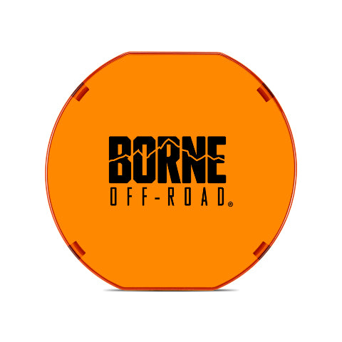 Mishimoto BNLT-COV-RD7YL Borne Off-Road 7in Round Light Cover Amber  BNLT-COV-RD7YL