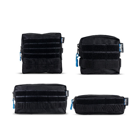 Mishimoto BNMP-B-001 Borne Off-Road Molle Pouch Set 4-Pack  BNMP-B-001