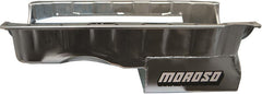 Moroso 20409 Wet Sump Kicked-Out Steel Oil Pan (8 deep/6.5qt/Baffled/BBC-Gen V-VI)