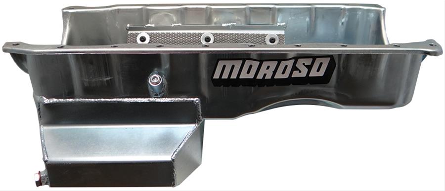 Moroso 20421 Wet Sump Steel Oil Pan (8 deep/6.5qt/Baffled/Windage Tray/BBC-Gen V-VI)