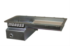 Moroso 20573 Wet Front Sump Steel Oil Pan (6-1/4 deep/7qt/Baffled/Ford 5.0 Modular Coyote)