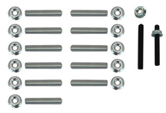 Moroso 38542 Oil Pan Stud Kit (GM LS Series, For Aluminum Fabricated Billet Rail, 15pk)