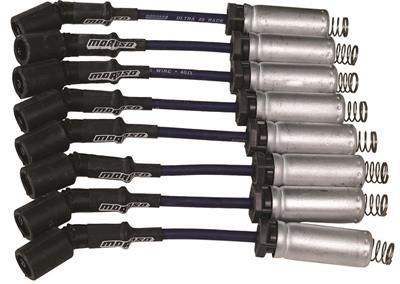 Moroso 73660 Ultra 40 Blue Custom Wire Set (Unsleeved, GM LS Series, COP, Short)