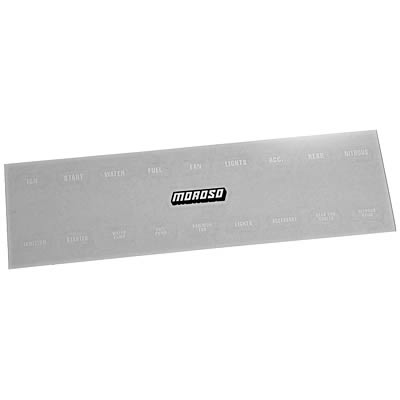 Moroso 97542 Switch Panel Label