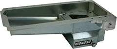 Moroso 20143 Wet Angled Sump Steel Oil Pan (6 deep/7qt/Baffled/Chevy LS Series)