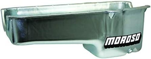 Moroso 20170 Wet Sump Steel Oil Pan (9.5 deep/7qt/Baffled/OEM/SBC-Pre-80 blocks)