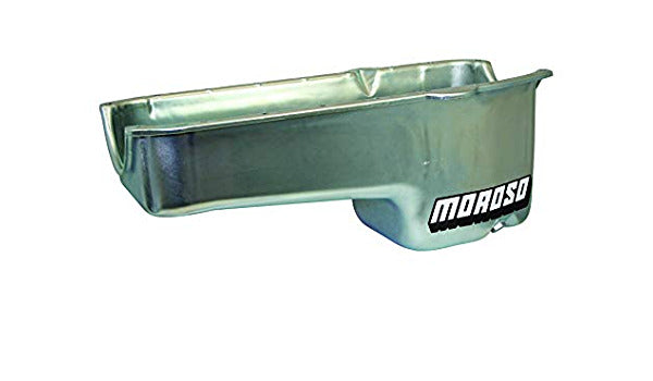Moroso 20181 Wet Sump Steel Oil Pan (8.25 deep/6qt/Baffled/SBC 80-85 Blocks-Most chassis)