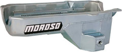 Moroso 20185 Wet Sump Kicked-Out Steel Oil Pan (7.5 deep/5.5qt/Baffled/SBC 86+ blocks)