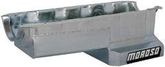 Moroso 20405 Wet Front Sump Kicked-Out Steel Oil Pan (8 deep/6qt/Baffled/BBC-Mark IV)