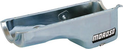 Moroso 20449 Wet Sump Steel Oil Pan (7.75 deep/5qt/Baffled/BBC-Mark IV/GM Stock 2/4-Bolt)