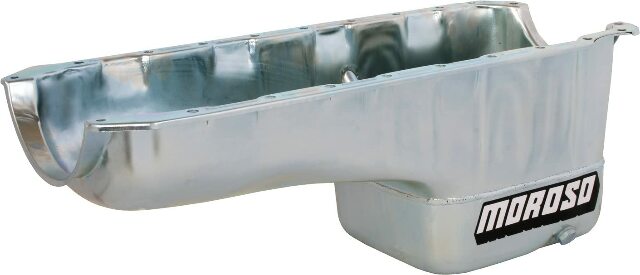 Moroso 20451 Wet Sump Steel Oil Pan (9 deep/7qt/Baffled/BBC-Mark IV)