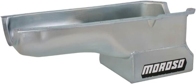 Moroso 20480 Wet Sump Steel Oil Pan (8.5 deep/7qt/Baffled/BB Olds: 330-455/65+ OEM GM V8)