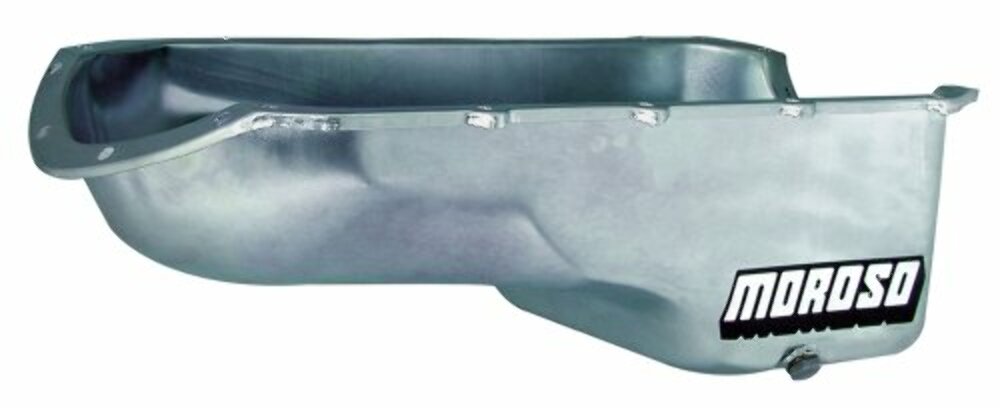 Moroso 20492 Wet Sump Steel Oil Pan (7-1/8 deep/OEM/Pontiac, 67-81 Firebird, 301-455)