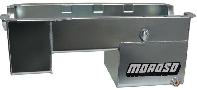 Moroso 20511 Wet Rear Sump Steel Oil Pan (9 deep/7qt/Ford Small Block, 289-302)