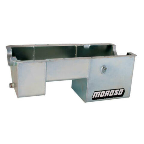 Moroso 20520 Wet Rear Sump Steel Oil Pan (9 deep/7qt/Ford Small Block, 351W)