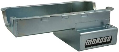 Moroso 20535 Wet Front Sump Steel Oil Pan (8 deep/7qt/Baffled/Ford Small Block 289-302)