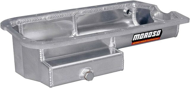 Moroso 20912 Wet Sump Kicked-Out Aluminum Oil Pan (5-3?8 deep/5.5qt/Baffled/Honda H-Series)