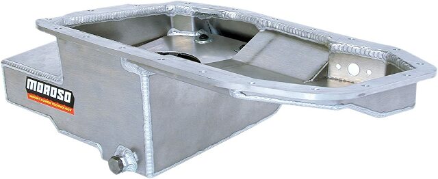 Moroso 20960 Wet Sump Kicked-Out Aluminum Oil Pan (6.5 deep/6.25qt/Baffled/Mitsubishi)