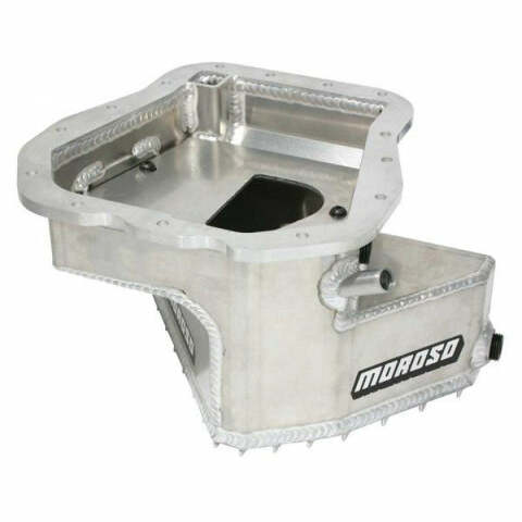 Moroso 20965 Wet Sump Aluminum Oil Pan (5qt/Billet Round/Baffled/Subaru EJ20/EJ22/EJ25)