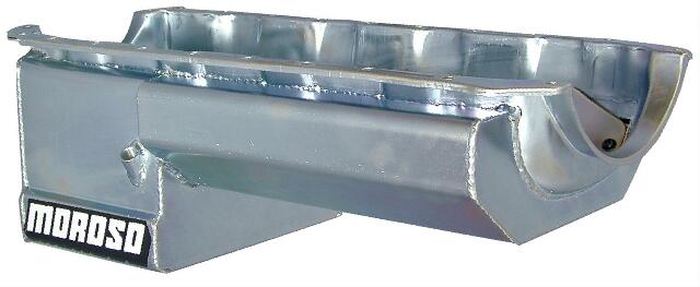 Moroso 21047 Wet Sump Kicked-Out Steel Oil Pan (5/8 deep/6-7qt/Core-Based/BBC Mark IV)